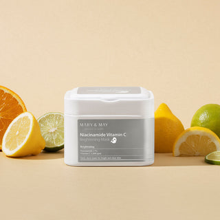 Maschera illuminante alla niacinamide e vitamina C