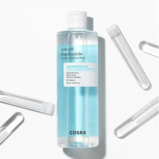 Acqua micellare detergente alla niacinamide a basso pH