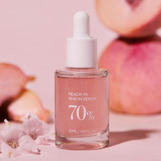 Siero alla pesca con 70% di niacinamide