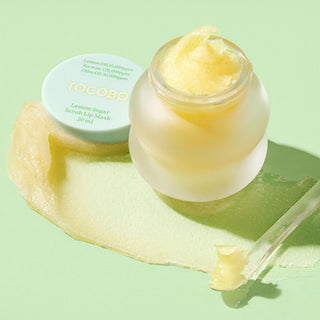 Maschera labbra scrub al limone e zucchero